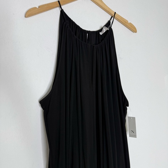 Natori Black Drawstring Waist Sleeveless Wide-Leg Jumpsuit Size 2X NWT - Picture 6 of 7